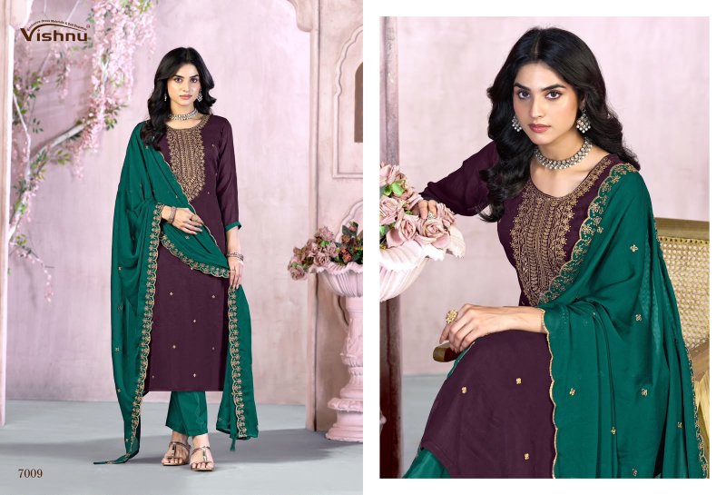 Femina By Vishnu Rangoli Crush Dress Material